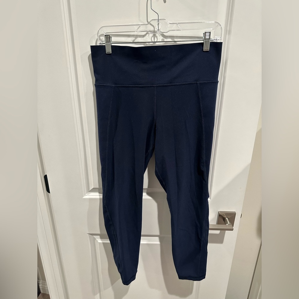 Old Navy Active Go Dry Leggings Navy Blue Large